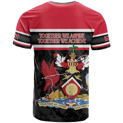 Trinidad and Tobago T-Shirt Together We Aspire Together We Achieve Graphic Tee