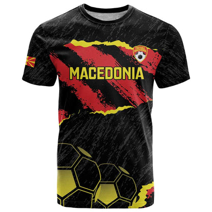 Custom Macedonia Football T-Shirt Go Champions Risovi Graphic Tee