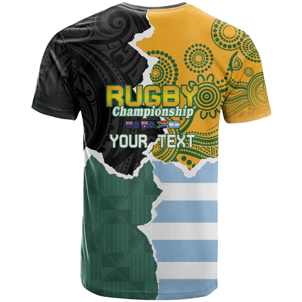 Personalised Rugby 2025 Championship T-Shirt Southern Hemisphere Countries Mascots Graphic Tee