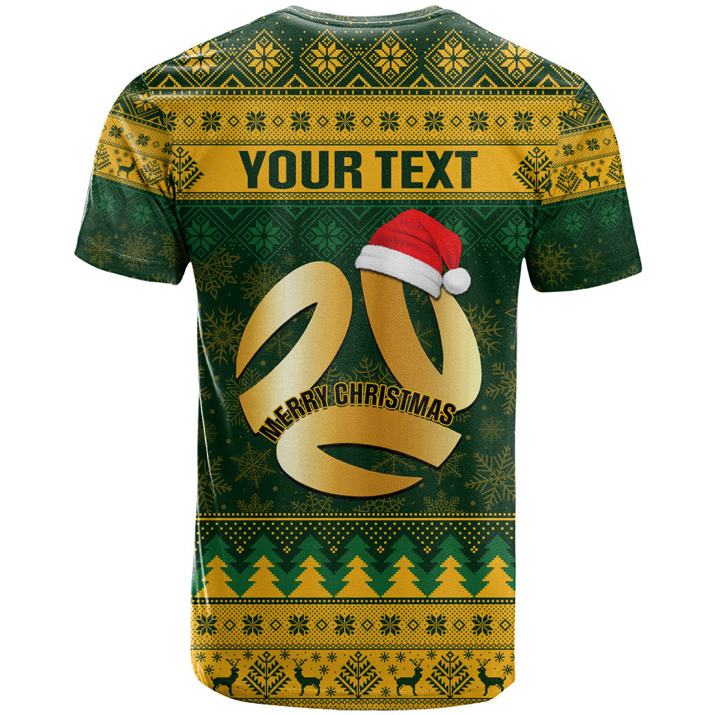 Personalised Australia Matildas Christmas T-Shirt Merry Xmas National Color Graphic Tee