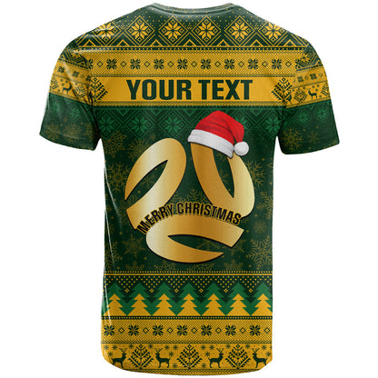 Personalised Australia Matildas Christmas T-Shirt Merry Xmas National Color Graphic Tee