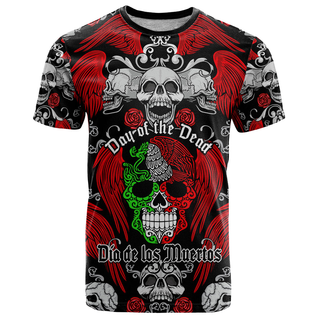 Mexico Day Of The Dead T-Shirt Mexican Sugar Skull Dia de los Muertos Graphic Tee