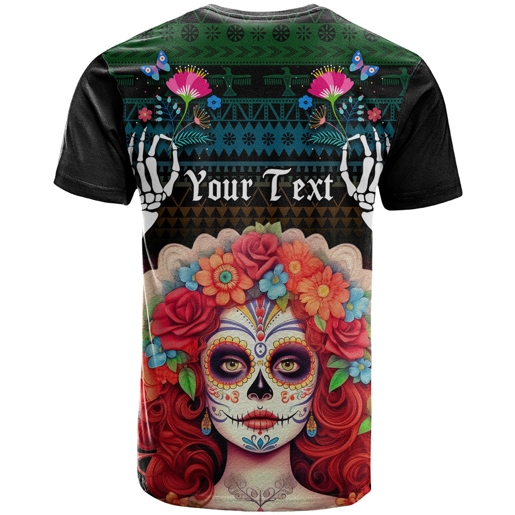 Personalised Mexico Day Of The Dead T-Shirt Mexican La Catrina Dia de los Muertos Graphic Tee