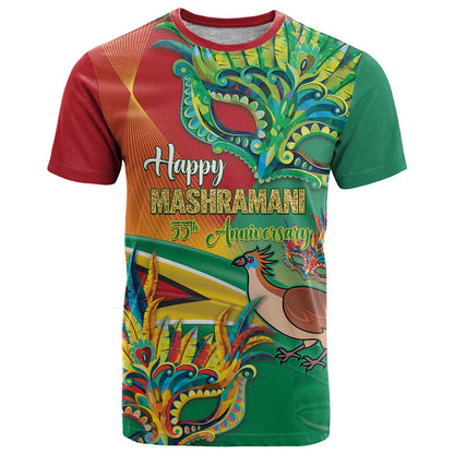 Guyana Republic Day T-Shirt Happy Mashramani 55th Anniversary Graphic Tee