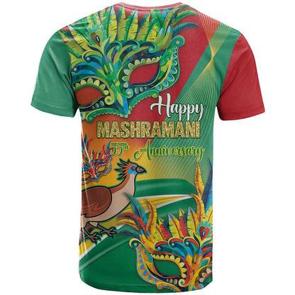 Guyana Republic Day T-Shirt Happy Mashramani 55th Anniversary Graphic Tee