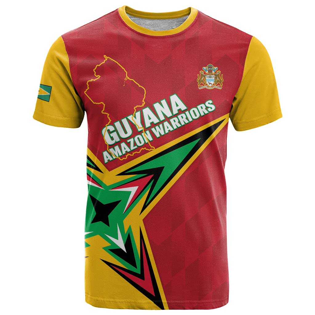 Custom Guyana Cricket T-Shirt Go Champions Amazon Warriors Graphic Tee