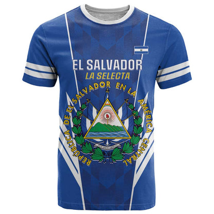Custom El Salvador Football T-Shirt 2025 Vamos La Selecta Graphic Tee