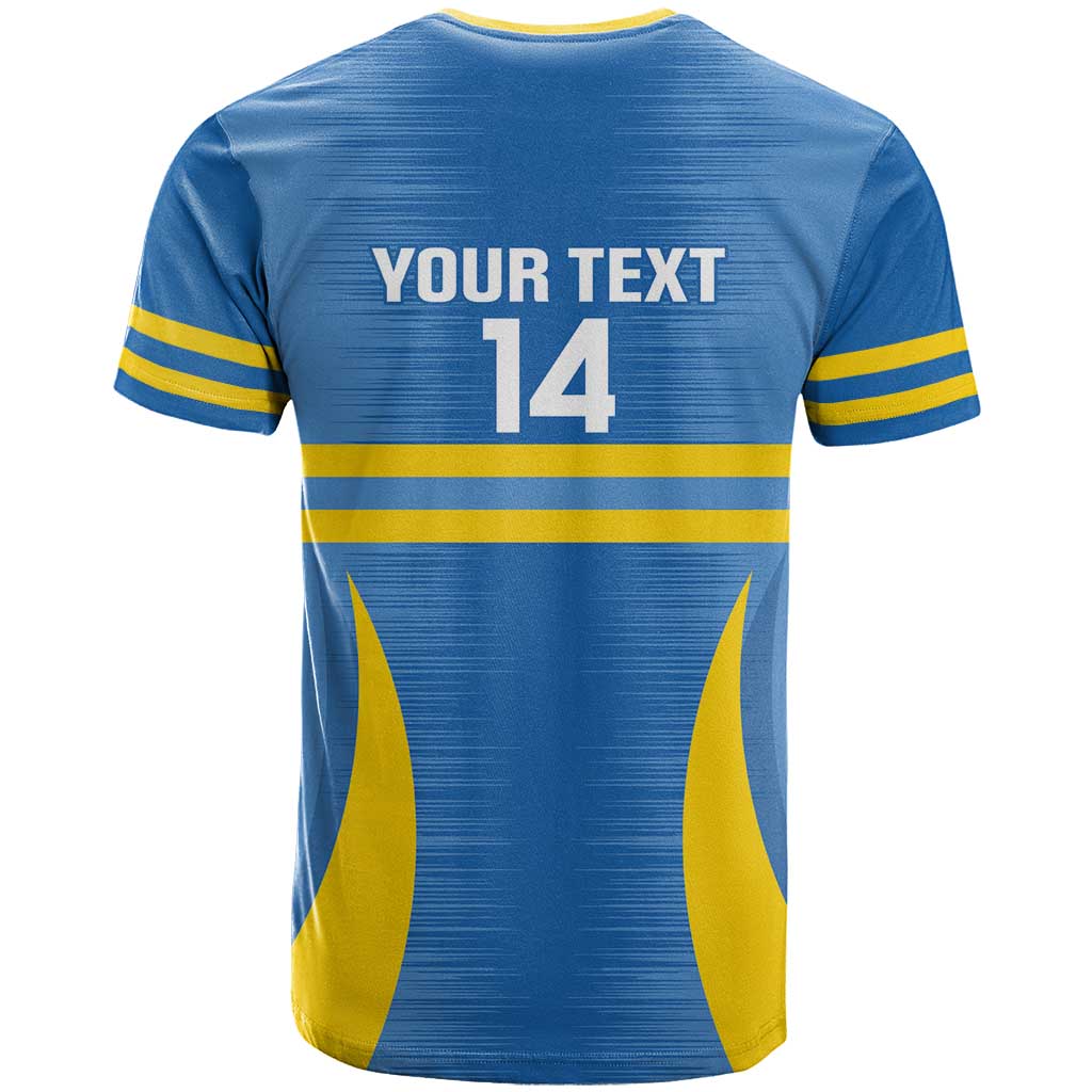 Custom Aruba Football T-Shirt 2025 Go Champions Flag Color Graphic Tee