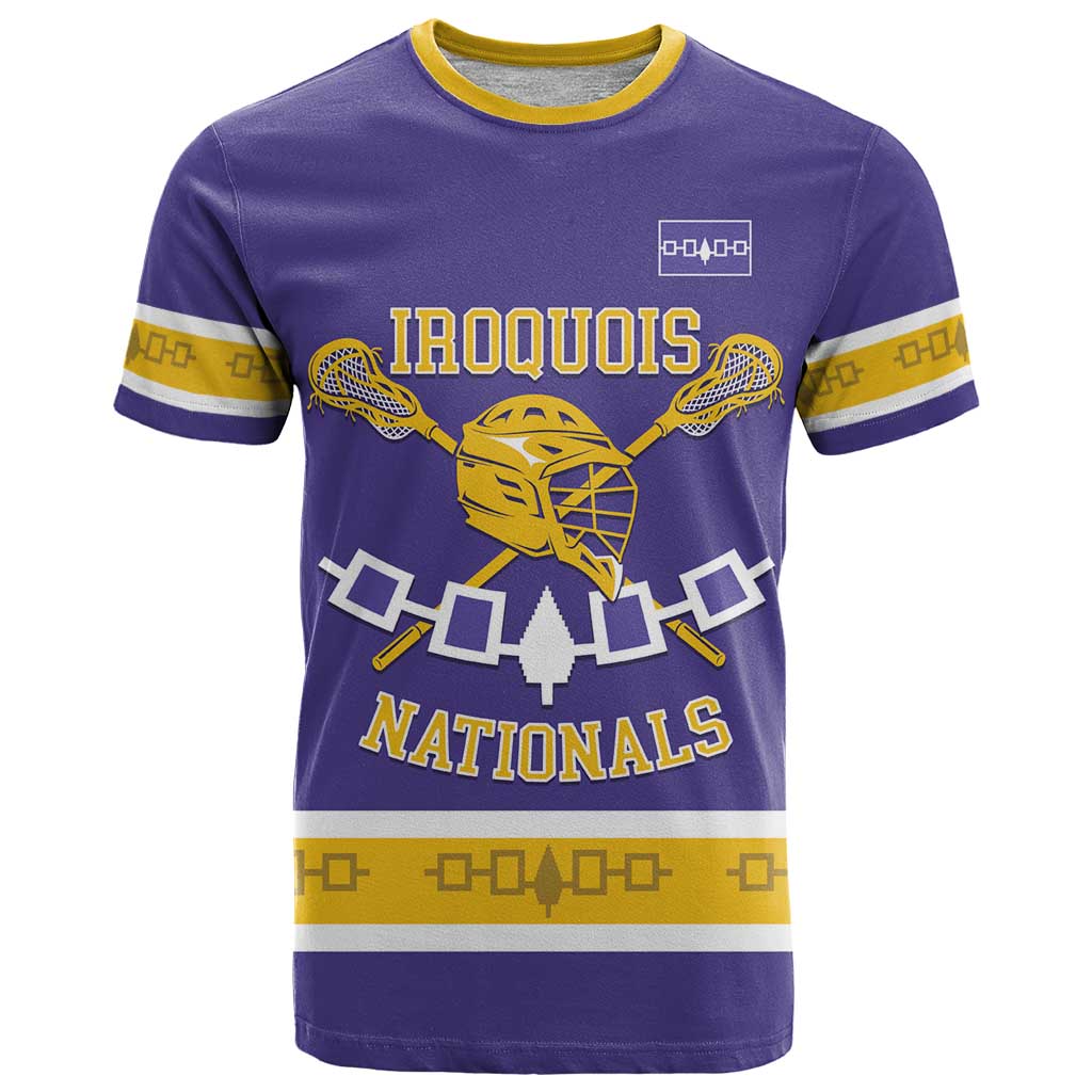 Custom Iroquois Lacrosse T-Shirt Haudenosaunee Nationals Graphic Tee