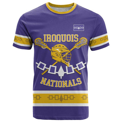 Custom Iroquois Lacrosse T-Shirt Haudenosaunee Nationals Graphic Tee