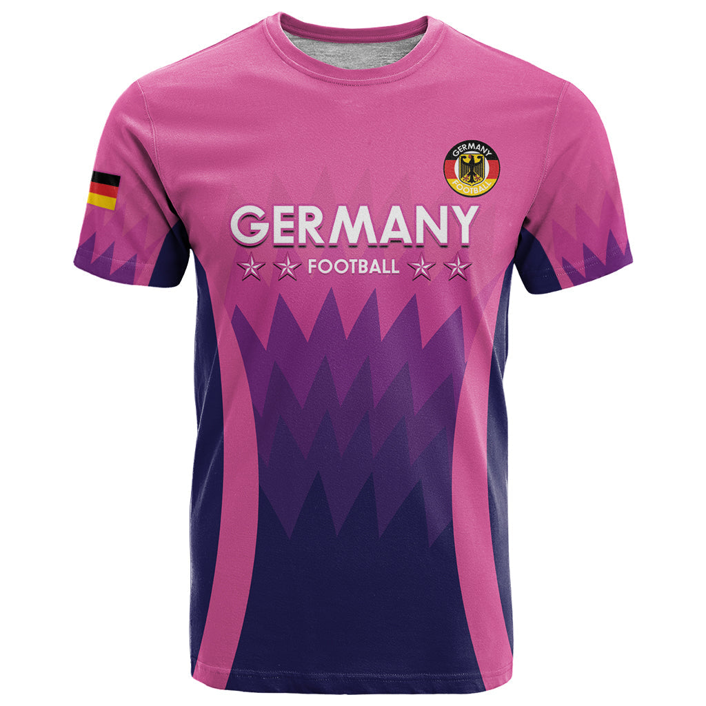 Custom Germany Football T-Shirt 2024 Nationalelf - Pink Version Graphic Tee