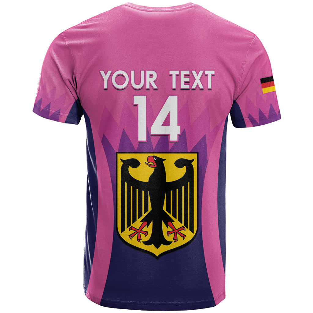 Custom Germany Football T-Shirt 2024 Nationalelf - Pink Version Graphic Tee