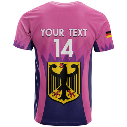 Custom Germany Football T-Shirt 2024 Nationalelf - Pink Version Graphic Tee