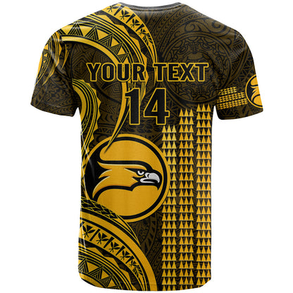 Personalised Hawaii Nanakuli High And Intermediate School T-Shirt Polynesian Kakau Pattern Graphic Tee