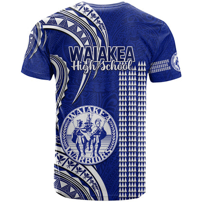Hawaii Waiakea High School T-Shirt Polynesian Kakau Pattern Graphic Tee