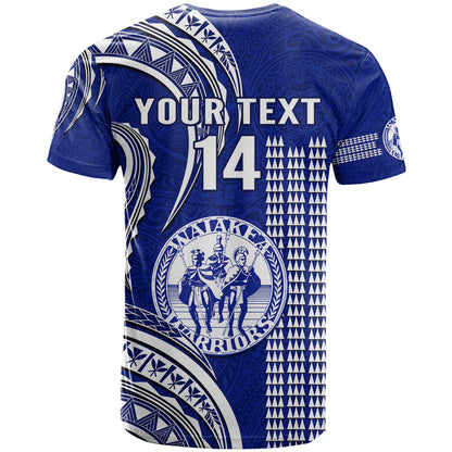 Personalised Hawaii Waiakea High School T-Shirt Polynesian Kakau Pattern Graphic Tee