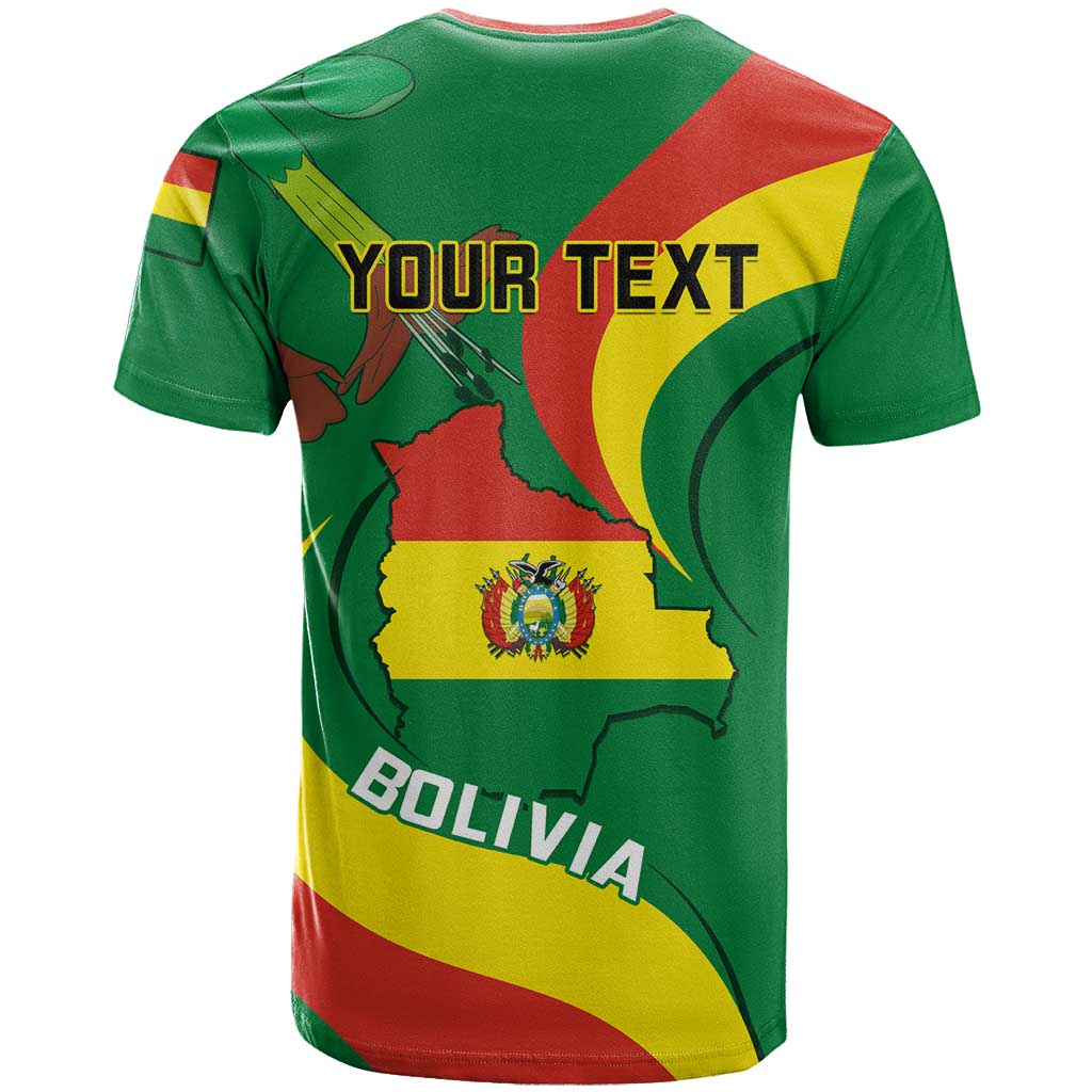 Personalised Bolivia T-Shirt Bolivian Kantuta Happy 198th Independence Day Graphic Tee