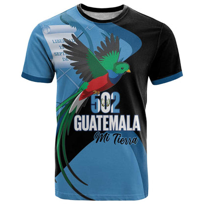 Guatemala Independence Day T-Shirt 502 Mi Tierra Resplendent Quetzal Graphic Tee