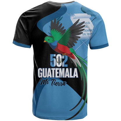 Guatemala Independence Day T-Shirt 502 Mi Tierra Resplendent Quetzal Graphic Tee