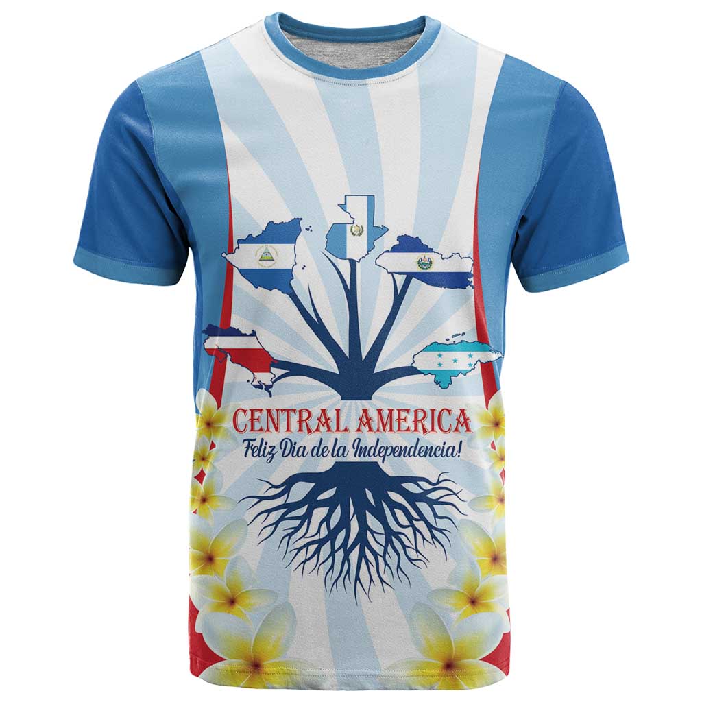 Central America Independence day T-Shirt September 15th Together We Grow Graphic Tee