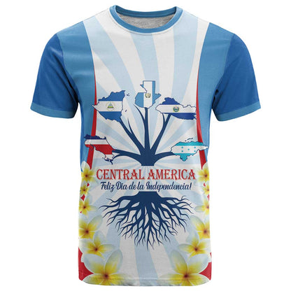 Central America Independence day T-Shirt September 15th Together We Grow Graphic Tee