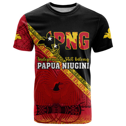 Papua New Guinea T-Shirt Independen Stet bilong Papua Niugini Unique Version Graphic Tee