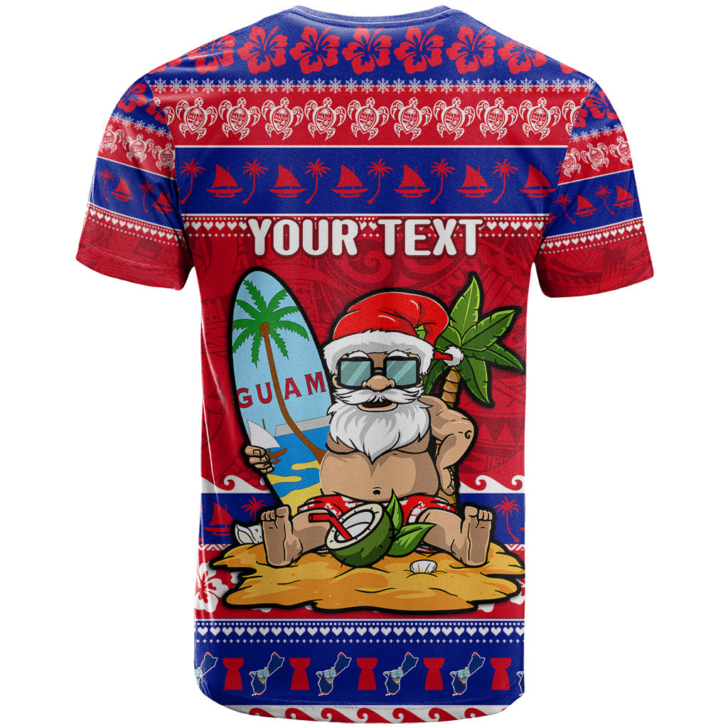 Custom Guam Christmas T-Shirt Guaman Santas Felis Pasgua Graphic Tee