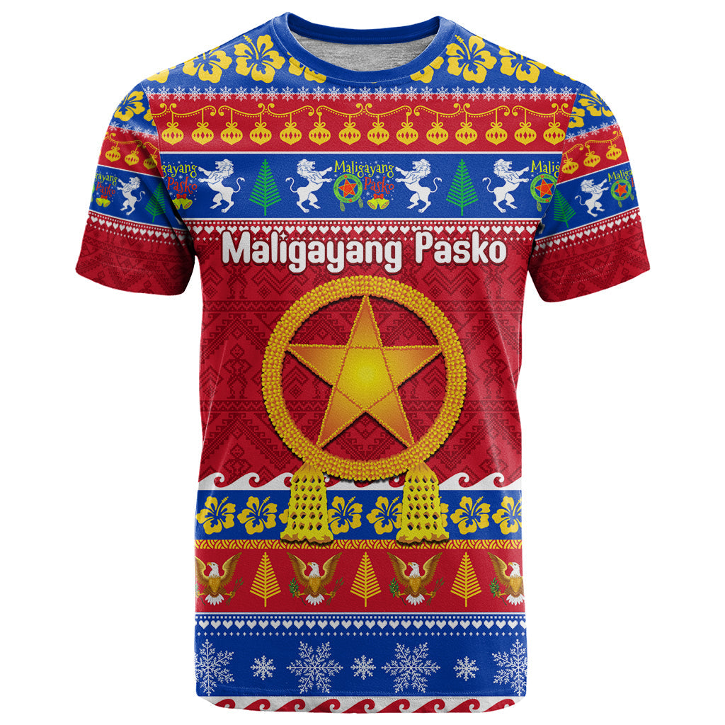 Custom Philippines Christmas T-Shirt Filipino Parol Maligayang Pasko Graphic Tee