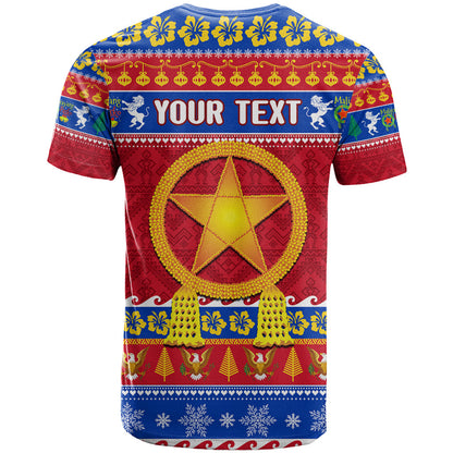 Custom Philippines Christmas T-Shirt Filipino Parol Maligayang Pasko Graphic Tee
