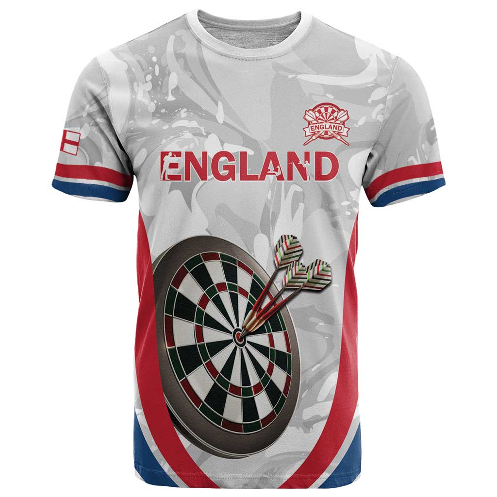 Custom England Darts T-Shirt Go Champions Grunge Marble Style Graphic Tee