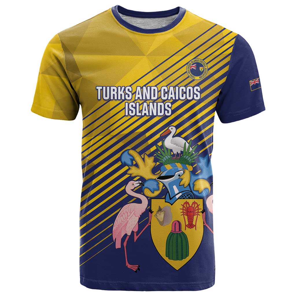 Custom Turks and Caicos Islands Football T-Shirt 2025 Go Champions Graphic Tee