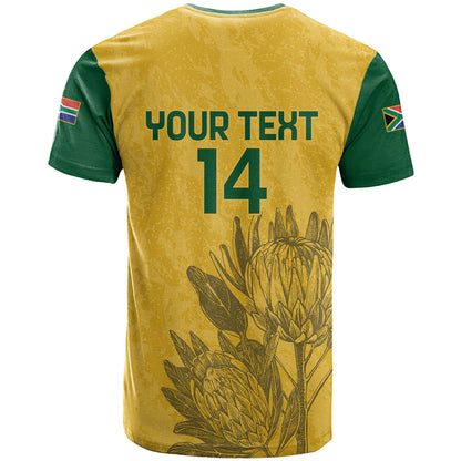 Custom South Africa Soccer T-Shirt Go Banyana Banyana Proteas Graphic Tee