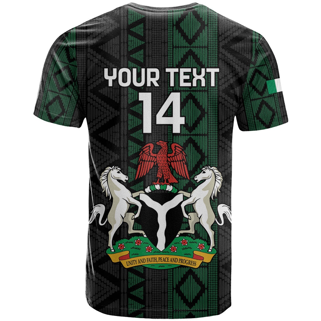 Custom Nigeria Football T-Shirt Go Super Falcons African Pattern Graphic Tee
