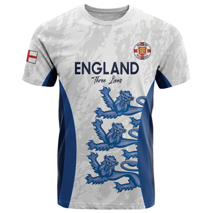 Custom England Football T-Shirt 2024 Go Champions Three Lions Graphic Tee