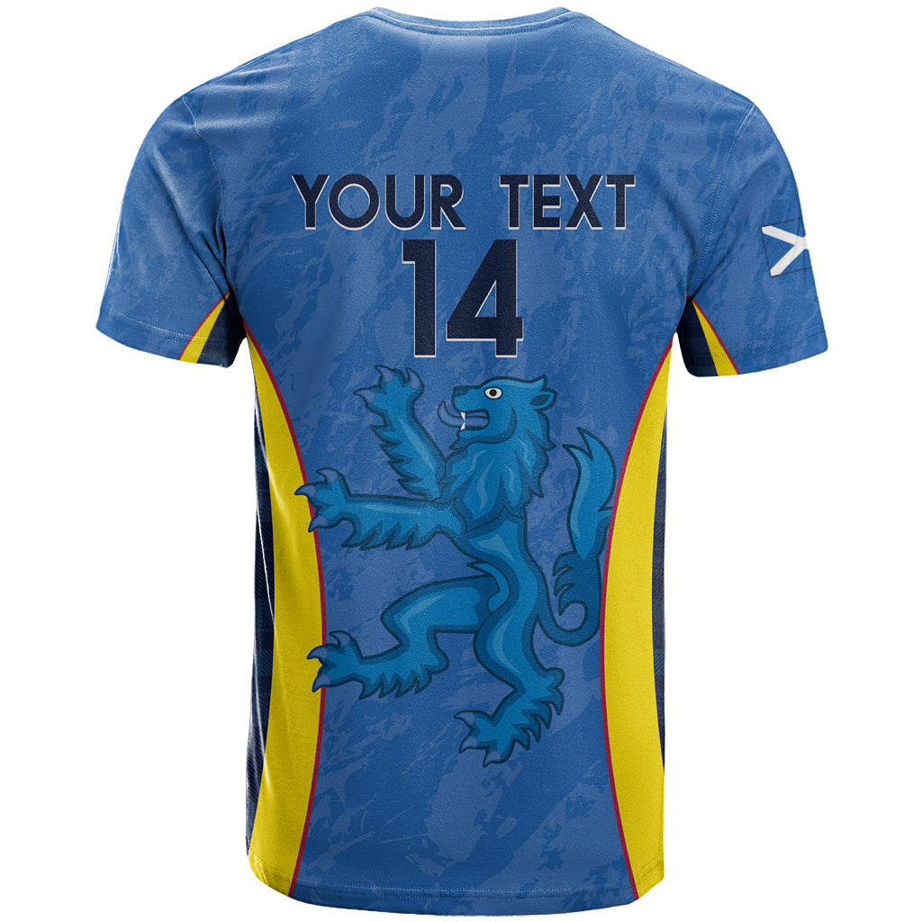 Custom Scotland Football T-Shirt 2024 Go Champions Scottish Graphic Tee
