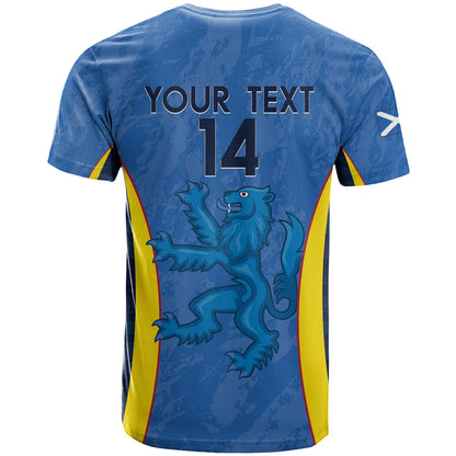 Custom Scotland Football T-Shirt 2024 Go Champions Scottish Graphic Tee
