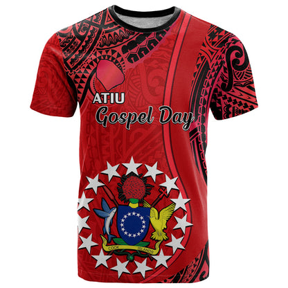 20 July Atiu Island Gospel Day T-Shirt Cook Islands Tribal Pattern Graphic Tee