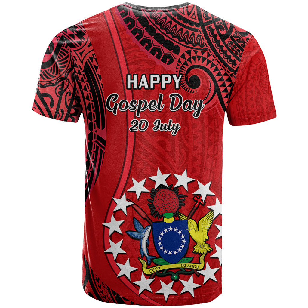 20 July Atiu Island Gospel Day T-Shirt Cook Islands Tribal Pattern Graphic Tee