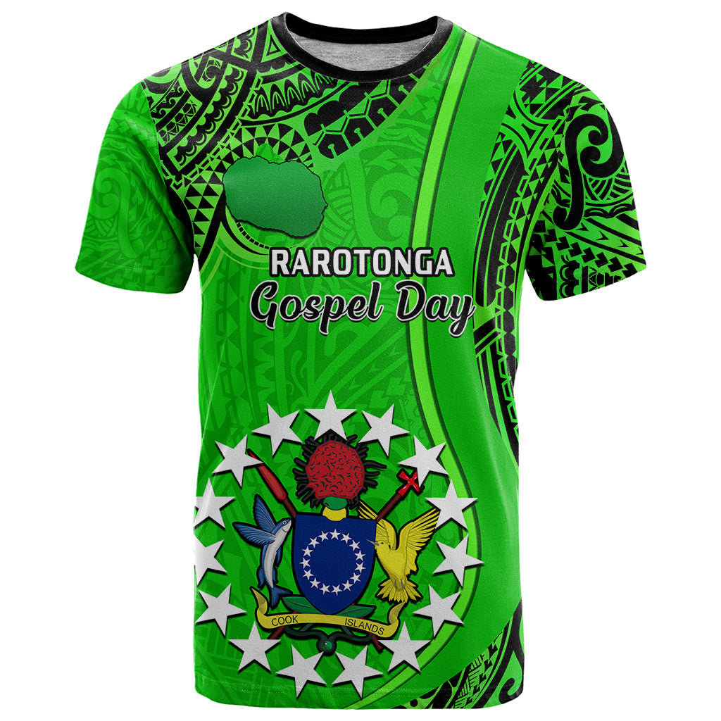 25 July Rarotonga Island Gospel Day T-Shirt Cook Islands Tribal Pattern Graphic Tee