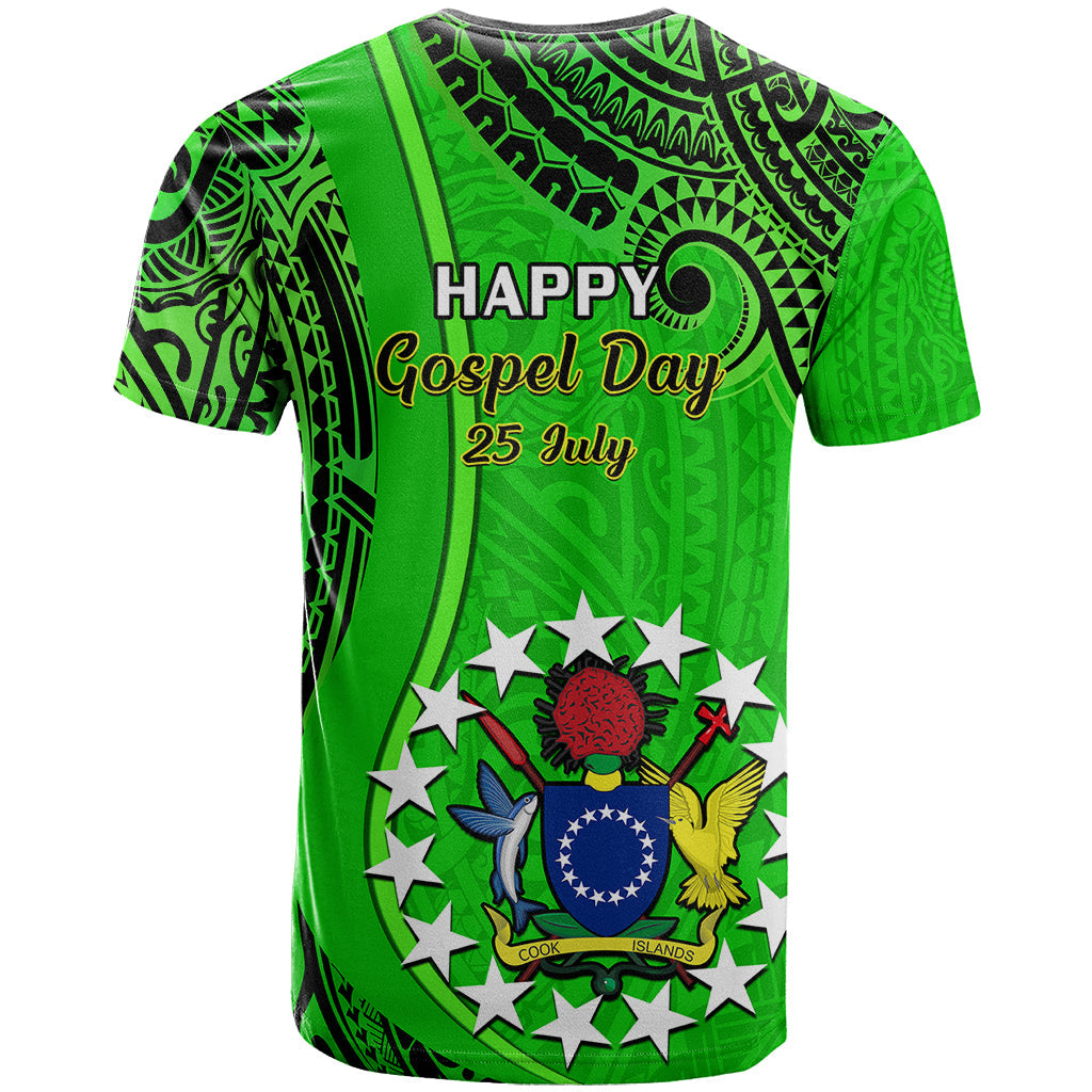 25 July Rarotonga Island Gospel Day T-Shirt Cook Islands Tribal Pattern Graphic Tee
