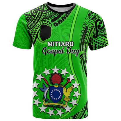 21 July Mitiaro Island Gospel Day T-Shirt Cook Islands Tribal Pattern Graphic Tee