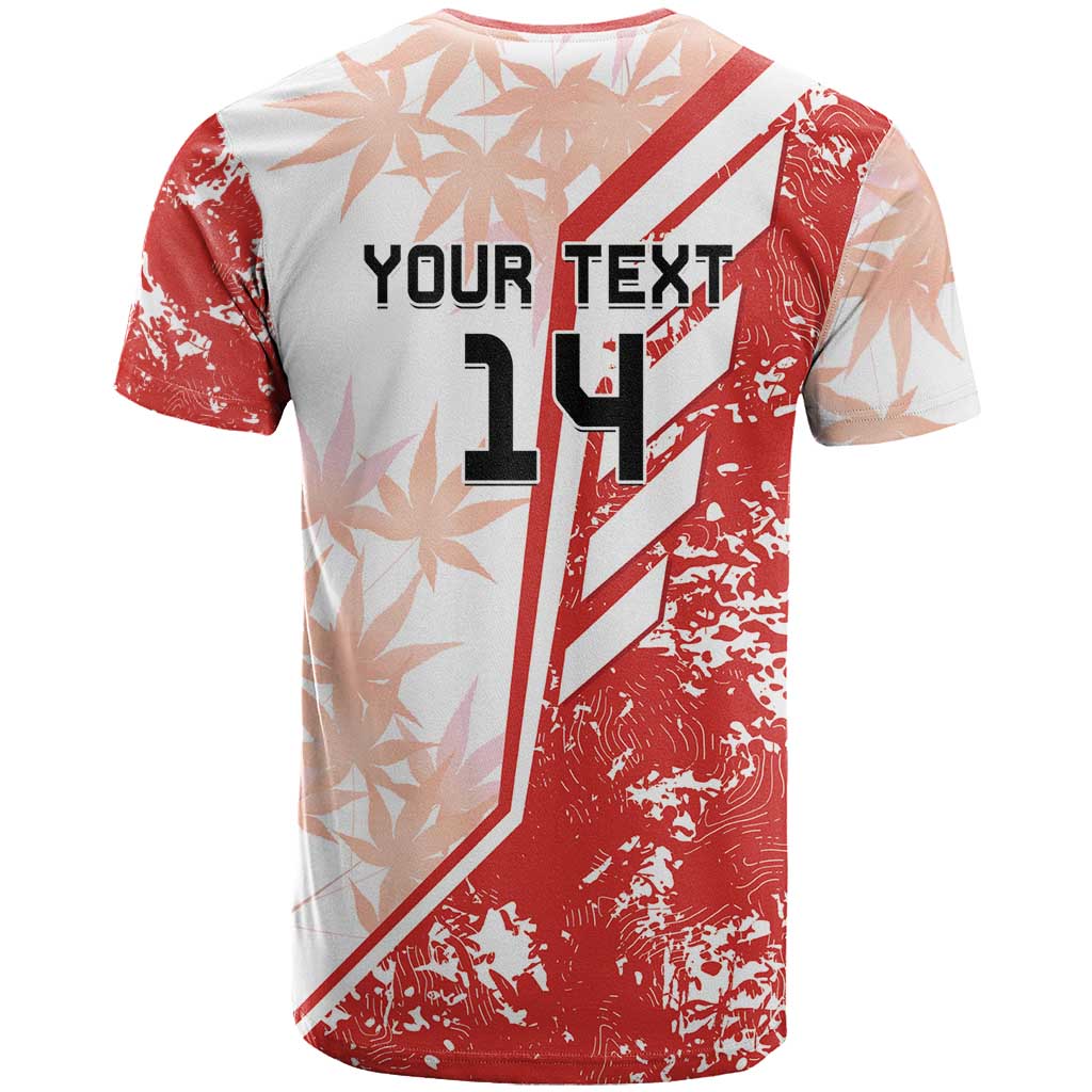 Custom Canada Soccer T-Shirt Les Rouges Sporty Style Graphic Tee