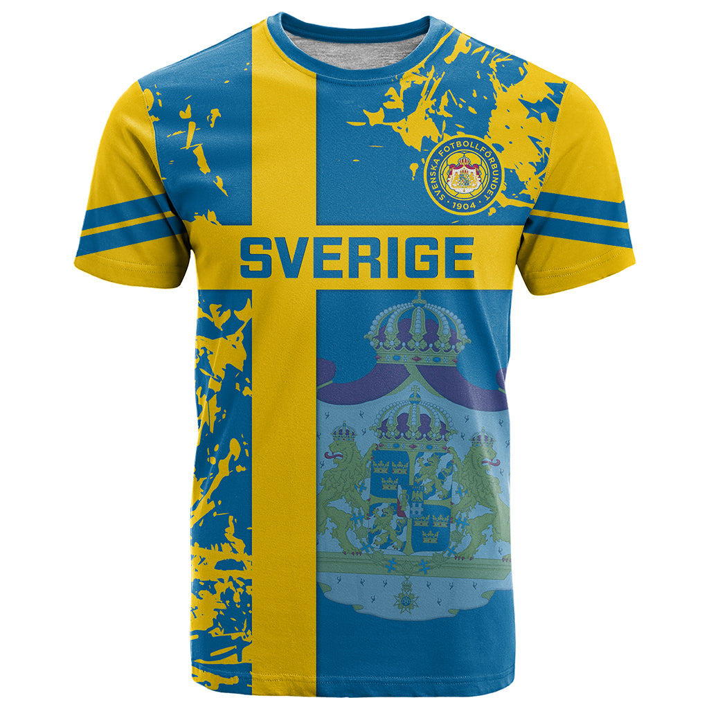 Sweden Football T-Shirt Come On Sverige World Cup Graphic Tee