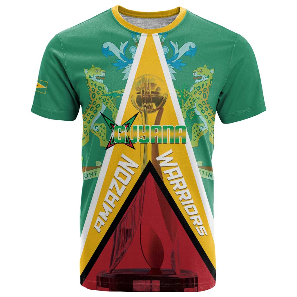 Custom Guyana Cricket Amazon Warriors T-Shirt Flag Style Graphic Tee
