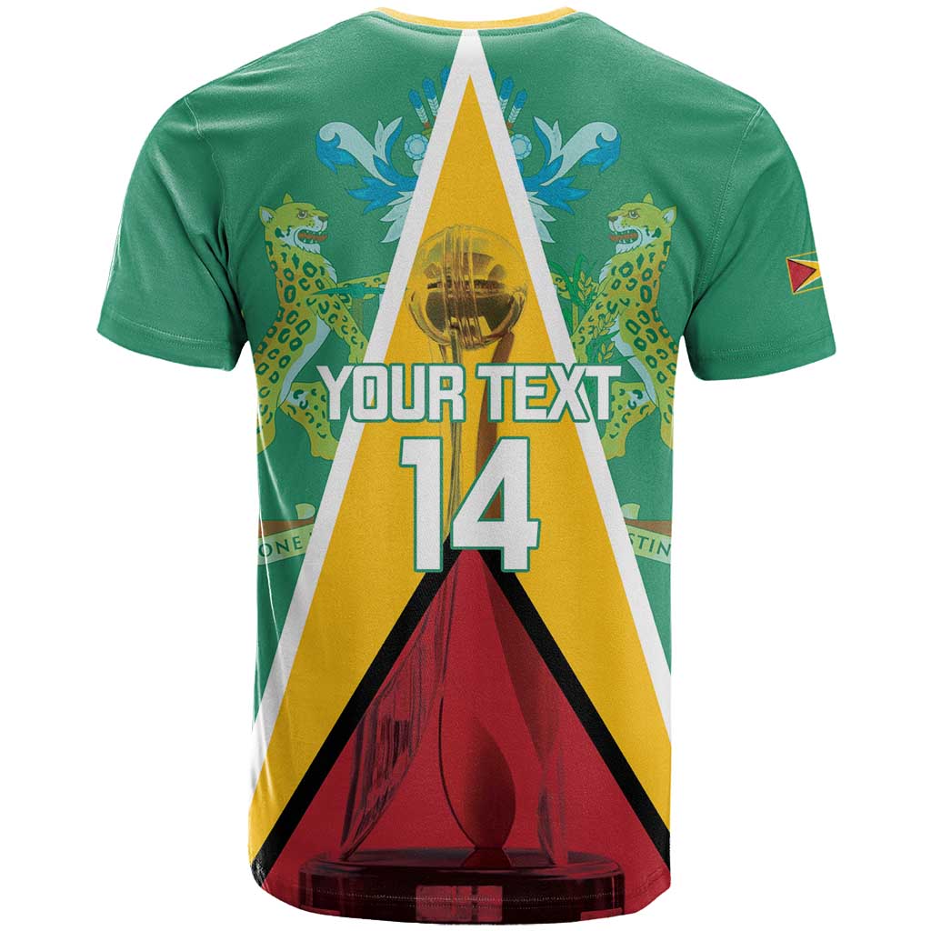 Custom Guyana Cricket Amazon Warriors T-Shirt Flag Style Graphic Tee