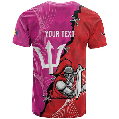 Barbados and Trinbago Cricket Personalized T-Shirt Royals Knight Riders Together Graphic Tee
