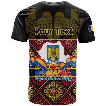 Personalised Romania Great Union Day T-Shirt Ziua Marii Uniri 105th Anniversary Graphic Tee