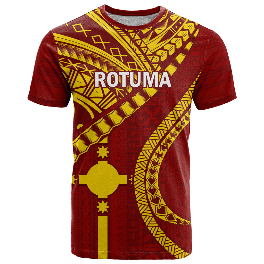 Personalised Fiji Rotuma T-Shirt Fijian Tapa Pattern Graphic Tee