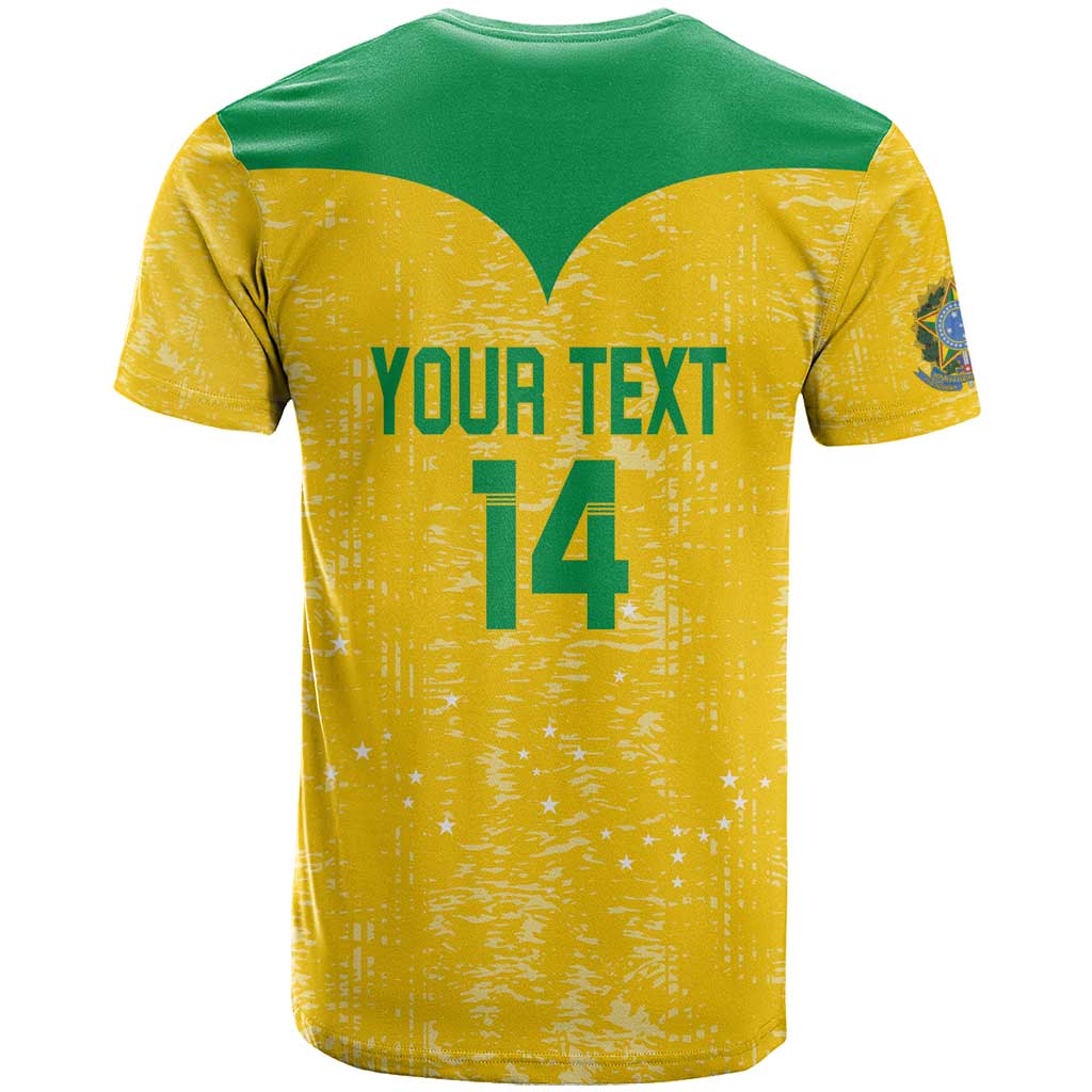 Custom Brasil Volleyball T-Shirt Vai Canarinhos! Graphic Tee