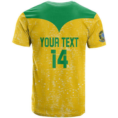 Custom Brasil Volleyball T-Shirt Vai Canarinhos! Graphic Tee